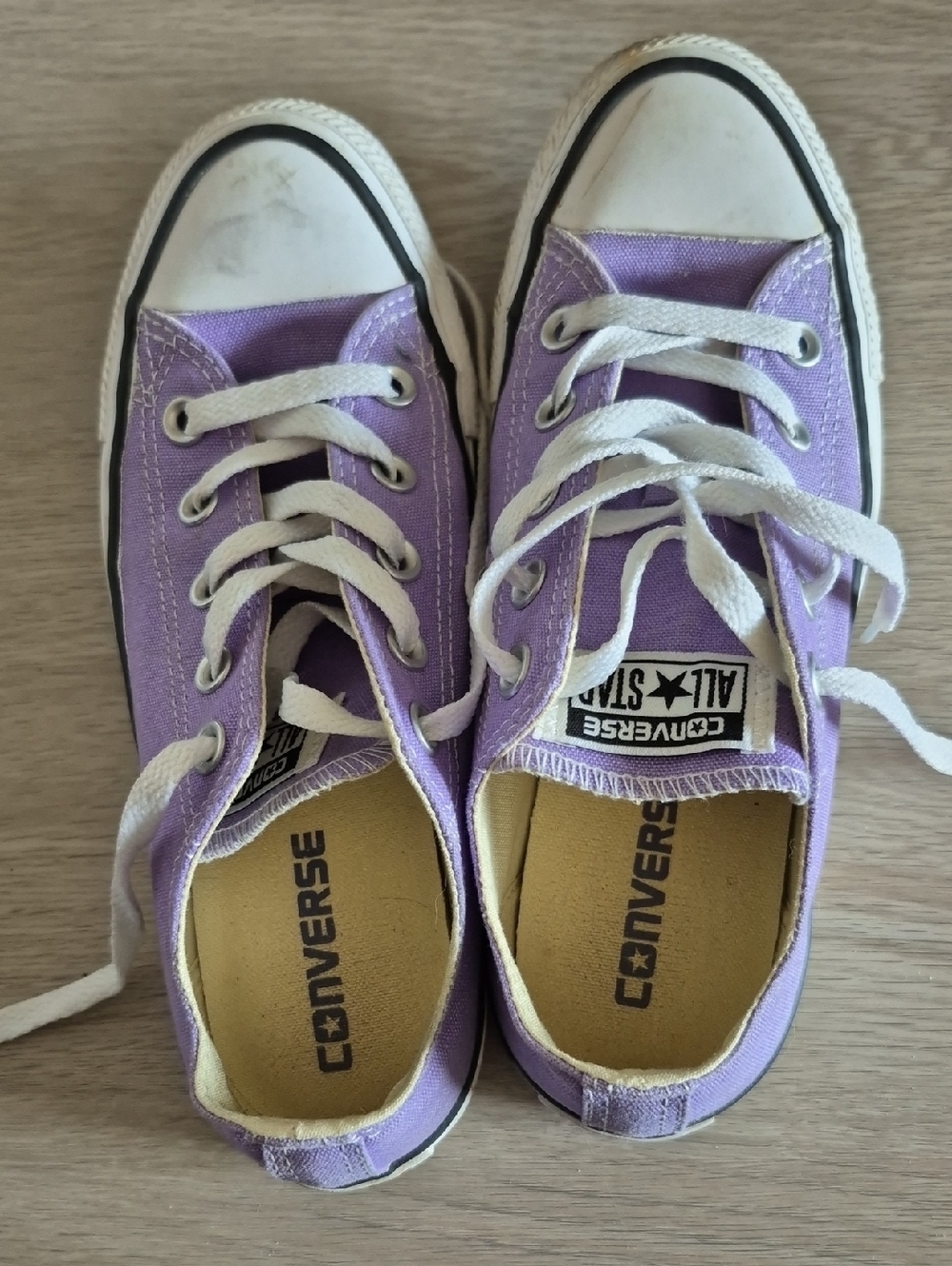 Converse Women's Purple Low Top Canvas Sneakers
